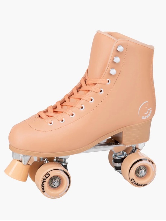 C Seven Roller Skates Shoes - C7 Roller Skates Women’s Peach High-Top Skate 🍊